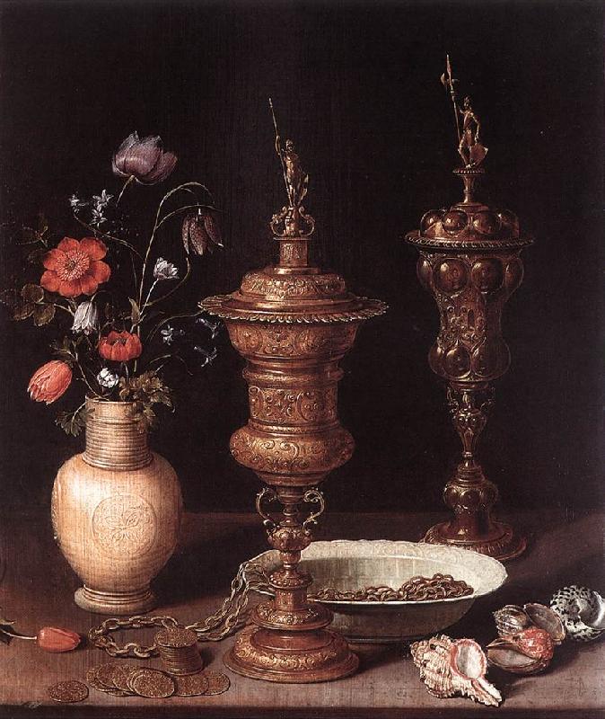 PEETERS, Clara Still-Life with Flowers and Goblets a Spain oil painting art